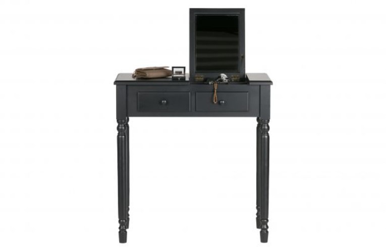 Romy hal/kaptafel hout zwart woood